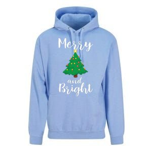 Merry And Bright Christmas Unisex Surf Hoodie