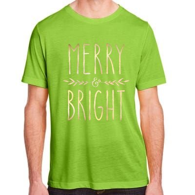 Merry And Bright Christmas Gifts Xmas Tree Adult ChromaSoft Performance T-Shirt