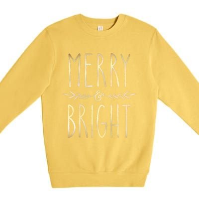 Merry And Bright Christmas Gifts Xmas Tree Premium Crewneck Sweatshirt