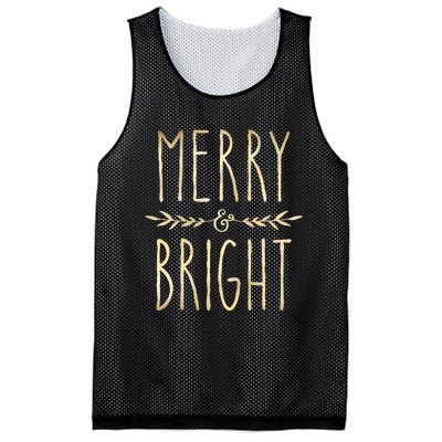 Merry And Bright Christmas Gifts Xmas Tree Mesh Reversible Basketball Jersey Tank