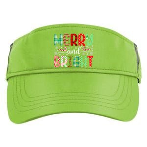 Merry And Bright Cute Christmas Holiday Long Sleeve Adult Drive Performance Visor