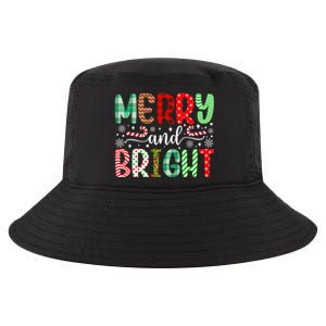 Merry And Bright Cute Christmas Holiday Long Sleeve Cool Comfort Performance Bucket Hat