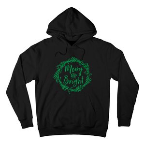 Merry And Bright Christmas Holiday Cheer Party Jesus Hoodie