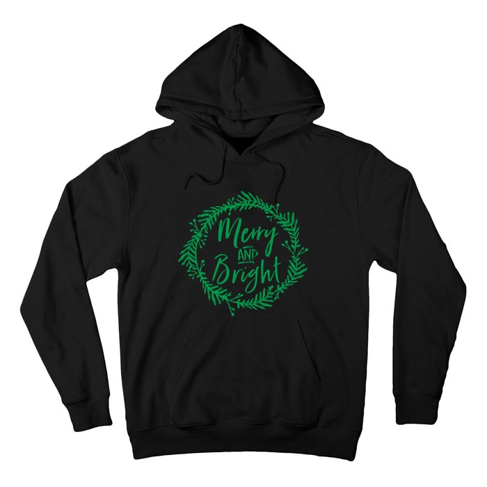 Merry And Bright Christmas Holiday Cheer Party Jesus Hoodie