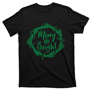 Merry And Bright Christmas Holiday Cheer Party Jesus T-Shirt