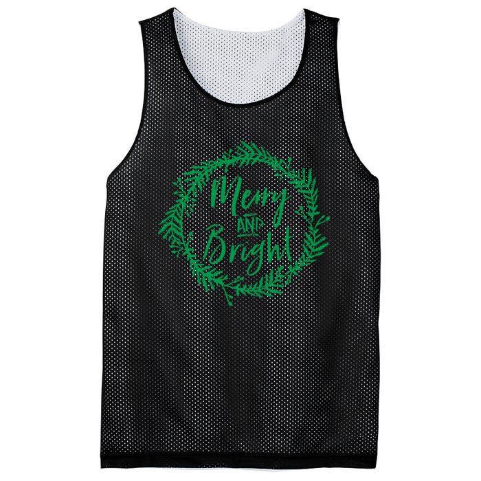 Merry And Bright Christmas Holiday Cheer Party Jesus Mesh Reversible Basketball Jersey Tank