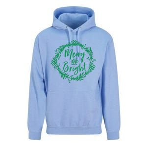 Merry And Bright Christmas Holiday Cheer Party Jesus Unisex Surf Hoodie