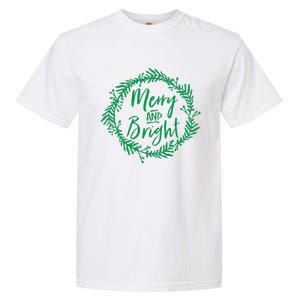 Merry And Bright Christmas Holiday Cheer Party Jesus Garment-Dyed Heavyweight T-Shirt