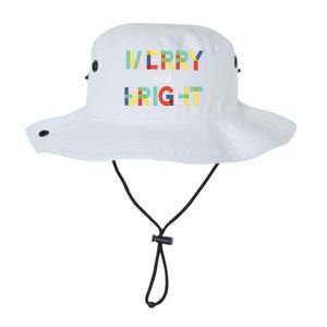 Merry And Bright Christmas Holiday Colorful Cheerful Cool Gift Legacy Cool Fit Booney Bucket Hat