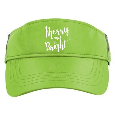 Merry And Bright For Christmas Carolling Adult Drive Performance Visor