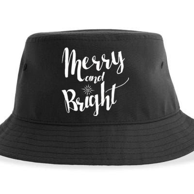 Merry And Bright For Christmas Carolling Sustainable Bucket Hat