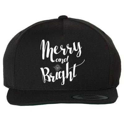 Merry And Bright For Christmas Carolling Wool Snapback Cap