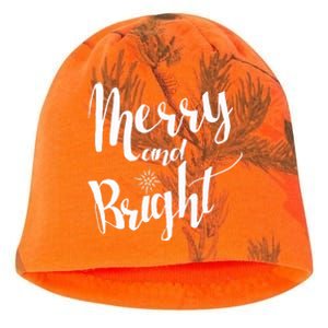 Merry And Bright For Christmas Carolling Kati - Camo Knit Beanie