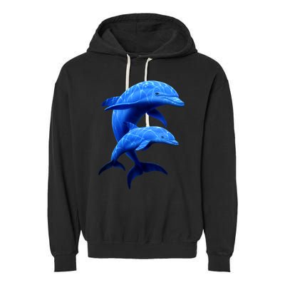 Mama And Baby Dolphin Garment-Dyed Fleece Hoodie