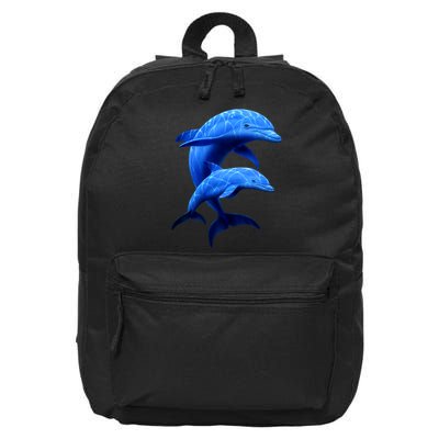 Mama And Baby Dolphin 16 in Basic Backpack