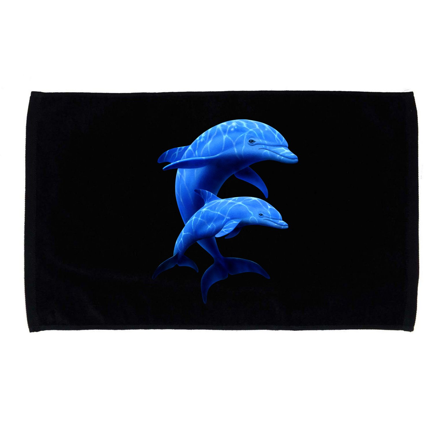 Mama And Baby Dolphin Microfiber Hand Towel