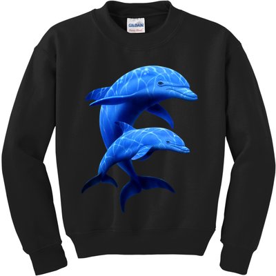 Mama And Baby Dolphin Kids Sweatshirt
