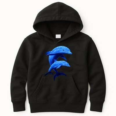 Mama And Baby Dolphin Kids Hoodie