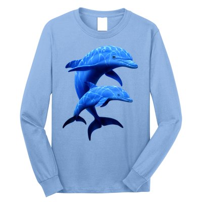 Mama And Baby Dolphin Long Sleeve Shirt