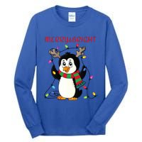 Merry And Bright . Merry And Bright Christmas Penguin Tall Long Sleeve T-Shirt