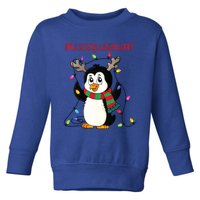 Merry And Bright . Merry And Bright Christmas Penguin Toddler Sweatshirt