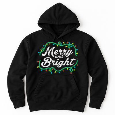 Merry And Bright Christmas Lights Cute Xmas Hoodie