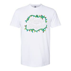 Merry And Bright Christmas Lights Cute Xmas Softstyle CVC T-Shirt