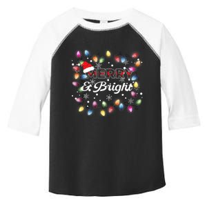 Merry And Bright Christmas Lights Family Festive Toddler Fine Jersey T-Shirt