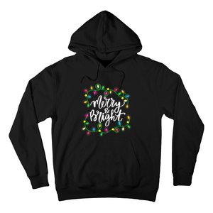 Merry And Bright Christmas Lights Hoodie