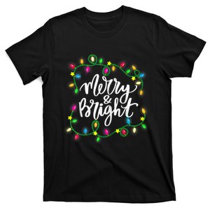 Merry And Bright Christmas Lights T-Shirt