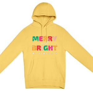 Merry And Bright Winter Holiday Christmas Hannukah Kwanzaa Premium Premium Pullover Hoodie