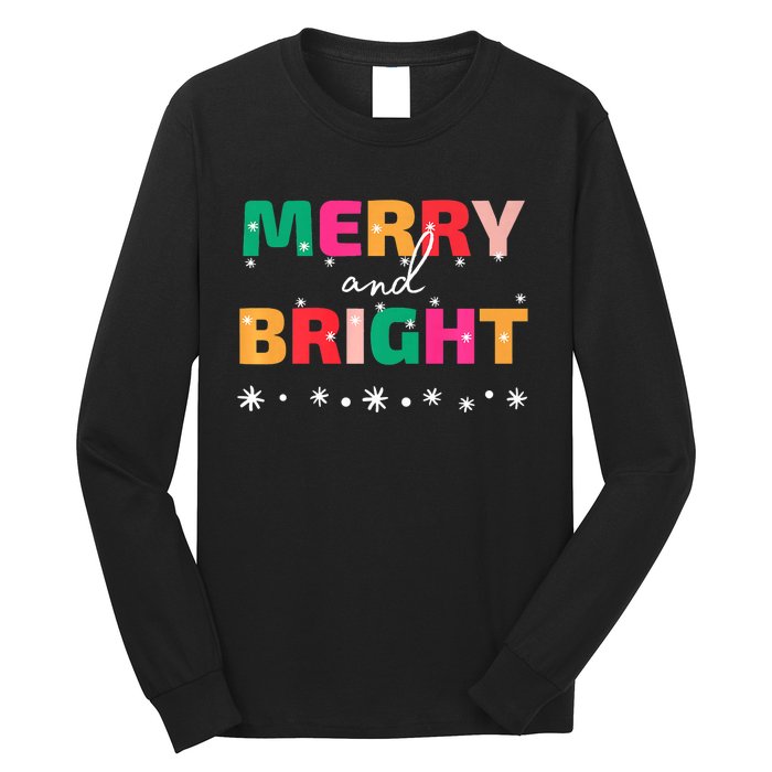 Merry And Bright Winter Holiday Christmas Hannukah Kwanzaa Premium Long Sleeve Shirt