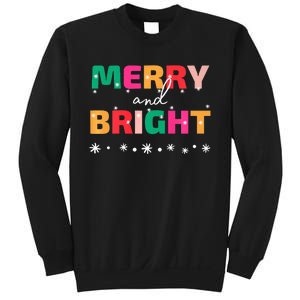 Merry And Bright Winter Holiday Christmas Hannukah Kwanzaa Premium Sweatshirt