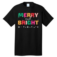 Merry And Bright Winter Holiday Christmas Hannukah Kwanzaa Premium Tall T-Shirt