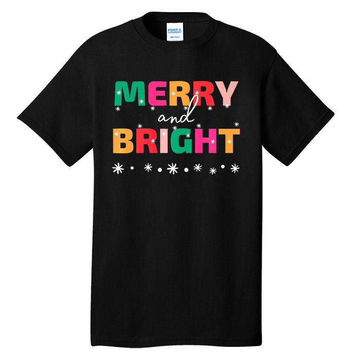 Merry And Bright Winter Holiday Christmas Hannukah Kwanzaa Premium Tall T-Shirt