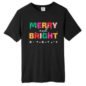 Merry And Bright Winter Holiday Christmas Hannukah Kwanzaa Premium Tall Fusion ChromaSoft Performance T-Shirt