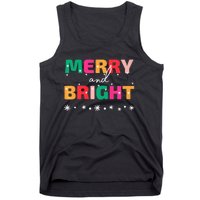 Merry And Bright Winter Holiday Christmas Hannukah Kwanzaa Premium Tank Top