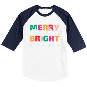 Merry And Bright Winter Holiday Christmas Hannukah Kwanzaa Premium Baseball Sleeve Shirt