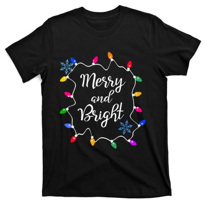 Merry And Bright Christmas Lights Long Sleeve T-Shirt