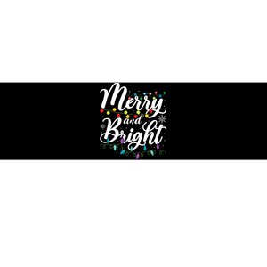 Merry And Bright Xmas Family Matching Christmas Bumper Sticker