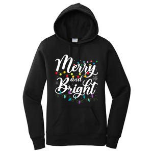 Merry And Bright Xmas Family Matching Christmas Women's Pullover Hoodie