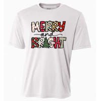 Merry And Bright Christmas Lights Xmas Holiday Family Match Cooling Performance Crew T-Shirt