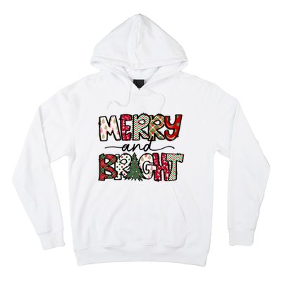 Merry And Bright Christmas Lights Xmas Holiday Family Match Hoodie