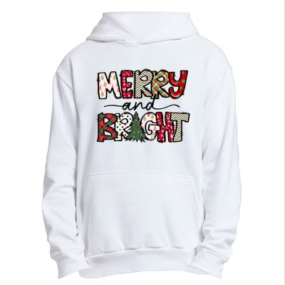 Merry And Bright Christmas Lights Xmas Holiday Family Match Urban Pullover Hoodie