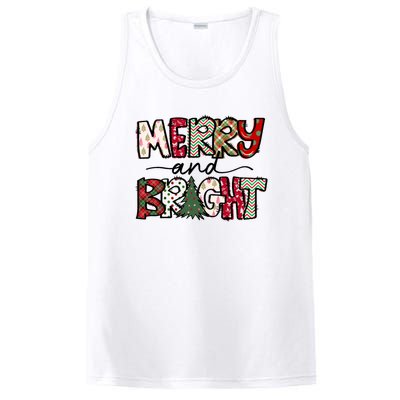 Merry And Bright Christmas Lights Xmas Holiday Family Match PosiCharge Competitor Tank