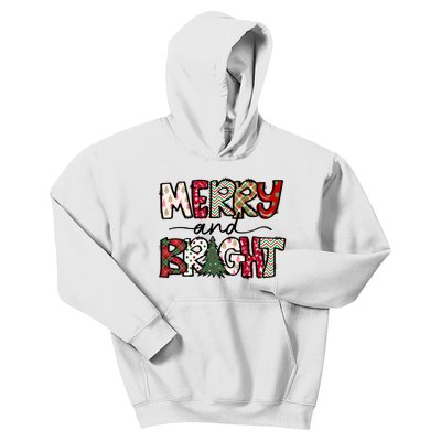 Merry And Bright Christmas Lights Xmas Holiday Family Match Kids Hoodie