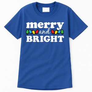 Merry And Bright Christmas Lights Hoodie Tall T-Shirt