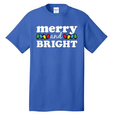 Merry And Bright Christmas Lights Hoodie Tall T-Shirt