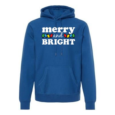 Merry And Bright Christmas Lights Hoodie Premium Hoodie