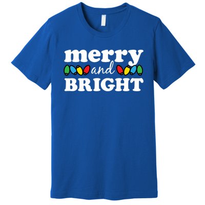 Merry And Bright Christmas Lights Hoodie Premium T-Shirt